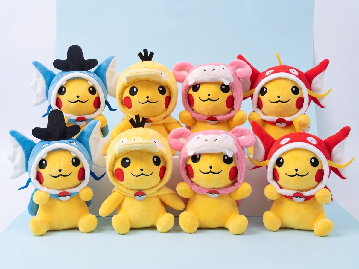 Two complete Little Swimmers sets: eight plush, two in every hood
